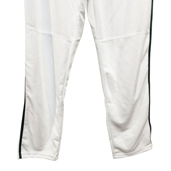 Youth Medium Alleson White Baseball Pants With Black Side Stripe - Picture 5 of 9
